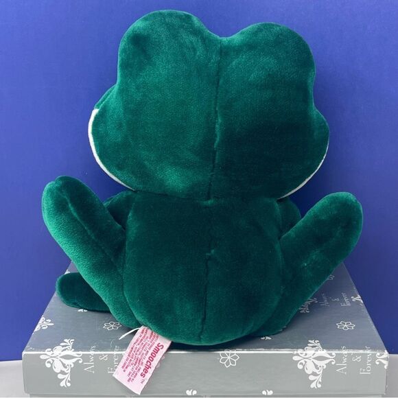 Russ Berrie Smooches Green Frog 10” Plush - Picture 7 of 10